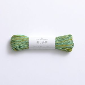 刺し子糸 ぼかし若草色＜216＞ | リバティ 生地、編み物、刺繍、刺し子 