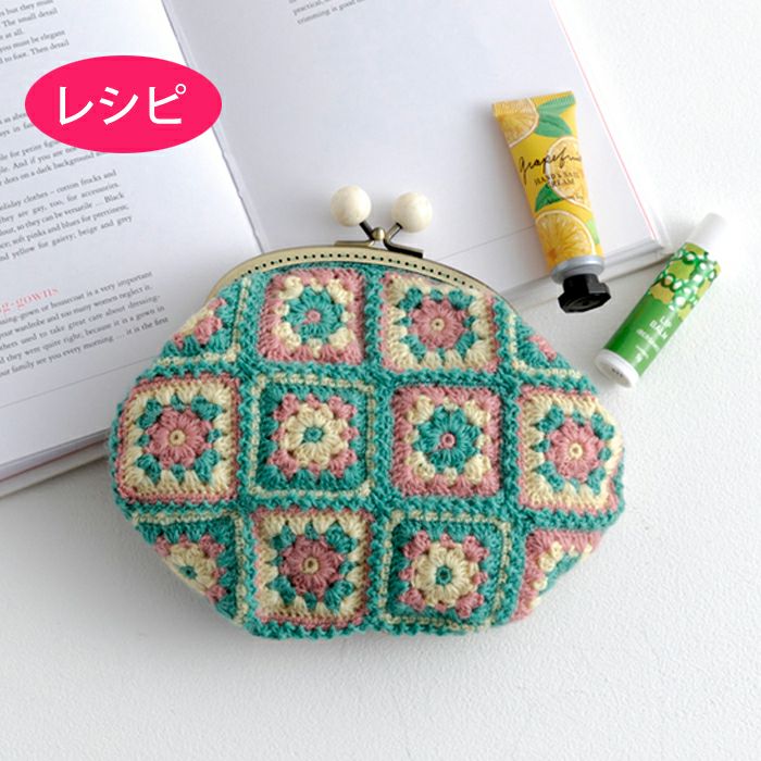 モチーフフラワーストール（レシピ） | リバティ 生地、編み物