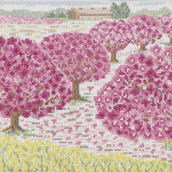 ホビーラホビーレ　クロスステッチフレーム　桜の咲く風景