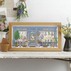 クロスステッチフレーム＜FLOWER SHOP＞