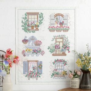 ステッチクロス＜花の香りに誘われて＞