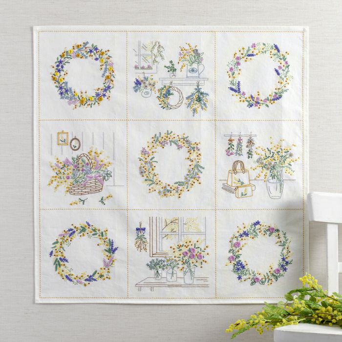 モチーフクロス＜アトリエ＞ | リバティ 生地、編み物、刺繍、刺し子の