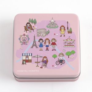 【ニーナ型紙プレゼント】スクエア缶＜ニーナ＞
