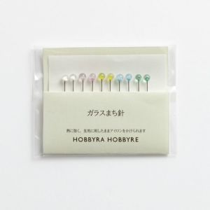 ガラスまち針10本入り＜パステル＞