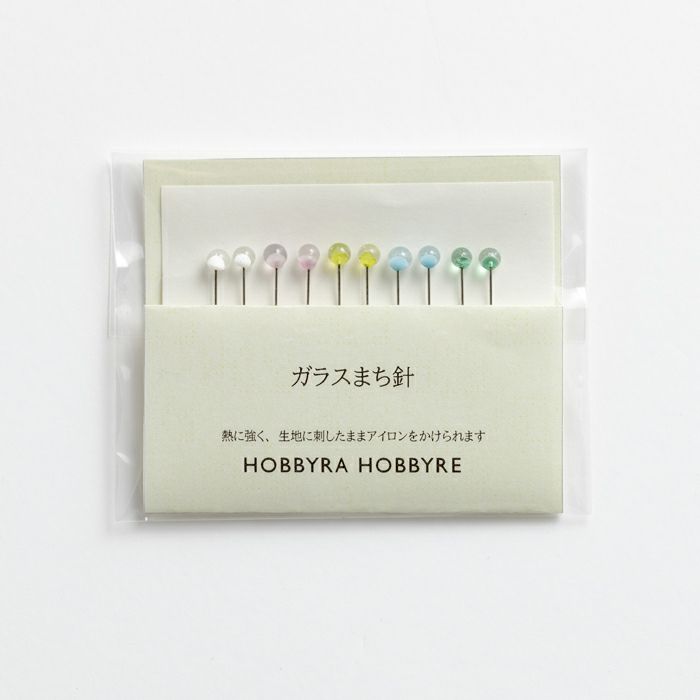 ガラスまち針10本入り＜ブライト＞ | リバティ 生地、編み物、刺繍