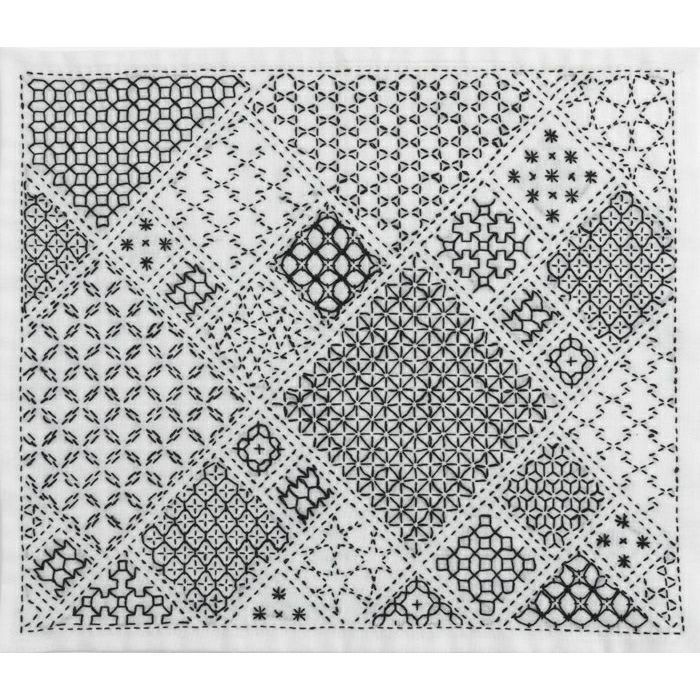 刺し子 寄せ模様＜亀甲＞ | リバティ 生地、編み物、刺繍、刺し子の