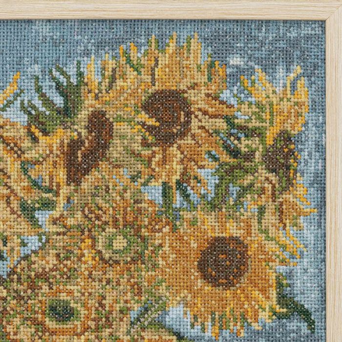 クロスステッチフレーム＜ひまわり＞ | リバティ 生地、編み物、刺繍 