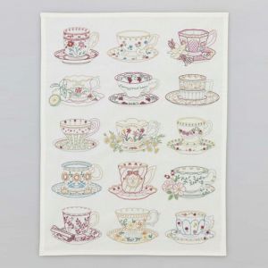ステッチクロス＜お気に入りのティーカップ＞