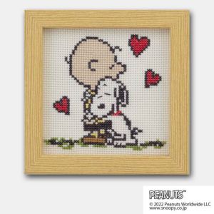 クロスステッチミニフレーム＜SNOOPY＞ | リバティ 生地、編み物、刺繍