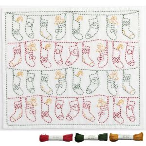刺し子 クリスマスソックスセット