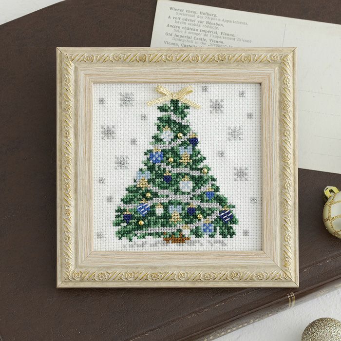 HOBBYRA HOBBYRE クリスマスツリー　クロスステッチ　　フレーム付き 000000042991-05.jpg?t=