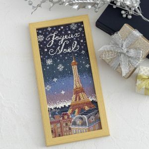 クロスステッチフレーム＜Noel in Paris＞ | リバティ 生地、編み物