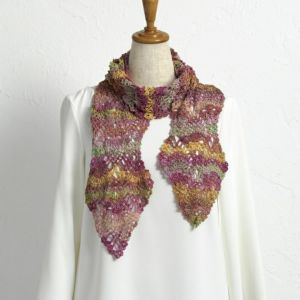 【完成品】パイナップルマフラー<リネンパレット01P>