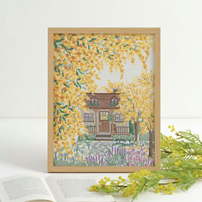 クロスステッチフレーム＜七福神のしあわせ宝舟＞ | リバティ 生地