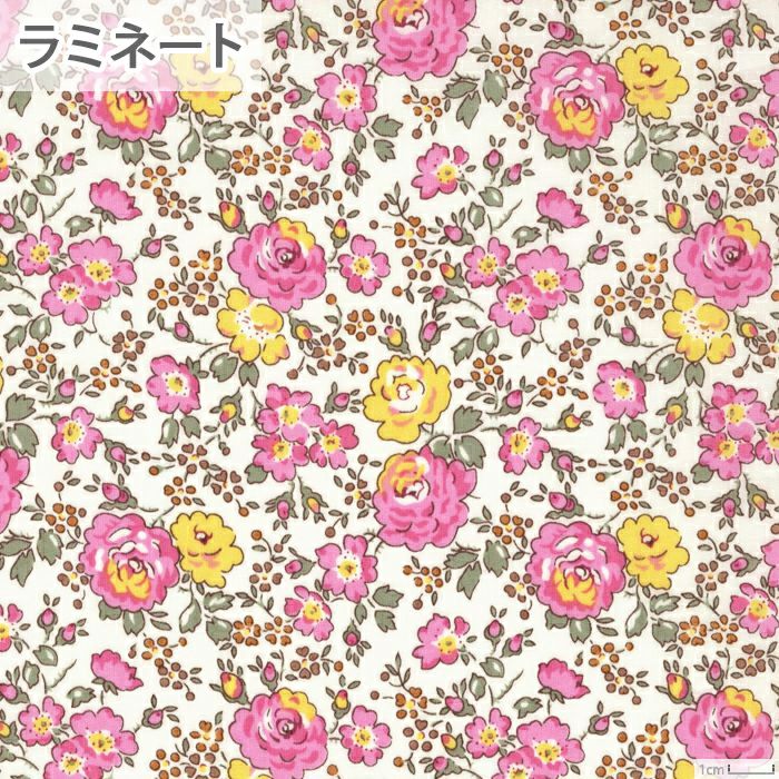 リバティプリント ラミネート リビー＜03B＞生地 （ホビーラホビーレ 