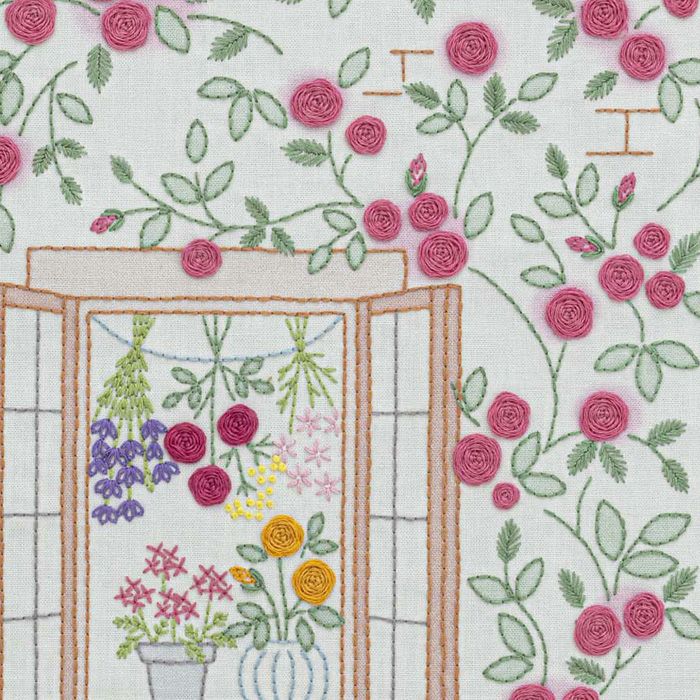 ステッチクロス＜薔薇の香りに誘われて＞ | リバティ 生地