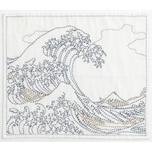 刺し子 神奈川沖浪裏