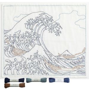 刺し子 神奈川沖浪裏セット