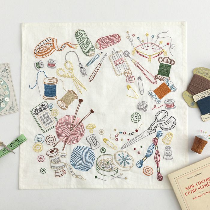 ステッチクロス＜メルスリー＞ | リバティ 生地、編み物、刺繍