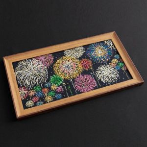 クロスステッチフレーム＜花火大会＞