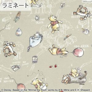 ラミネート Winnie the Pooh 森のなかまたち＜02BE＞生地 ホビーラホビーレデザインコレクション
