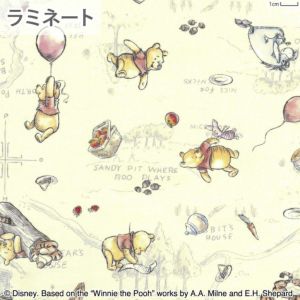 ラミネート Winnie the Pooh 森のなかまたち＜01IV＞生地 ホビーラホビーレデザインコレクション