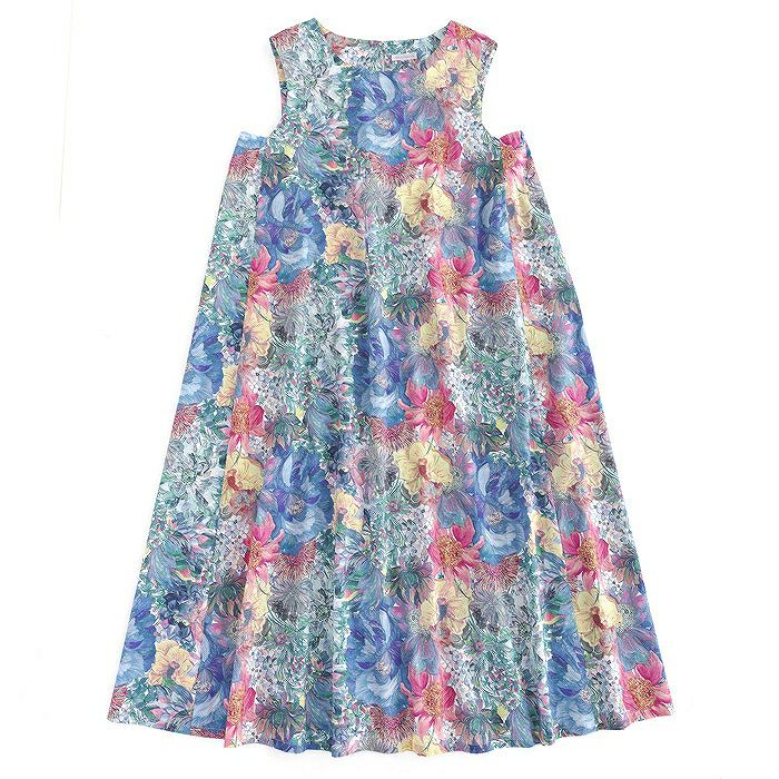 ノースリーブフレアーワンピース（型紙）の完成品イメージ