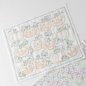 【完成品】刺し子 かぼちゃ
