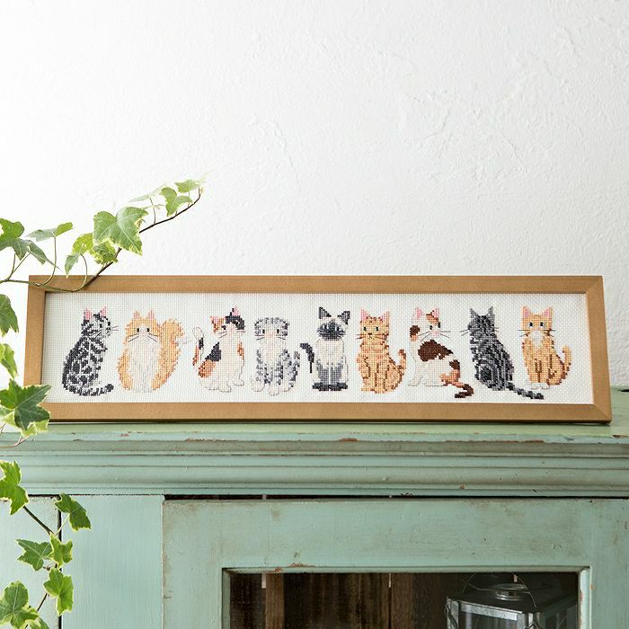 クロスステッチフレーム＜おつきみ飾り＞ | リバティ 生地、編み物