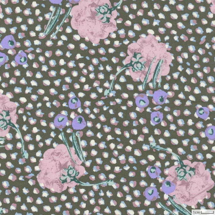 リバティプリント ソフトビエラ ジュニパー＜01GR＞生地 （ホビーラ  