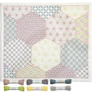 刺し子 寄せ模様＜亀甲＞2　セット