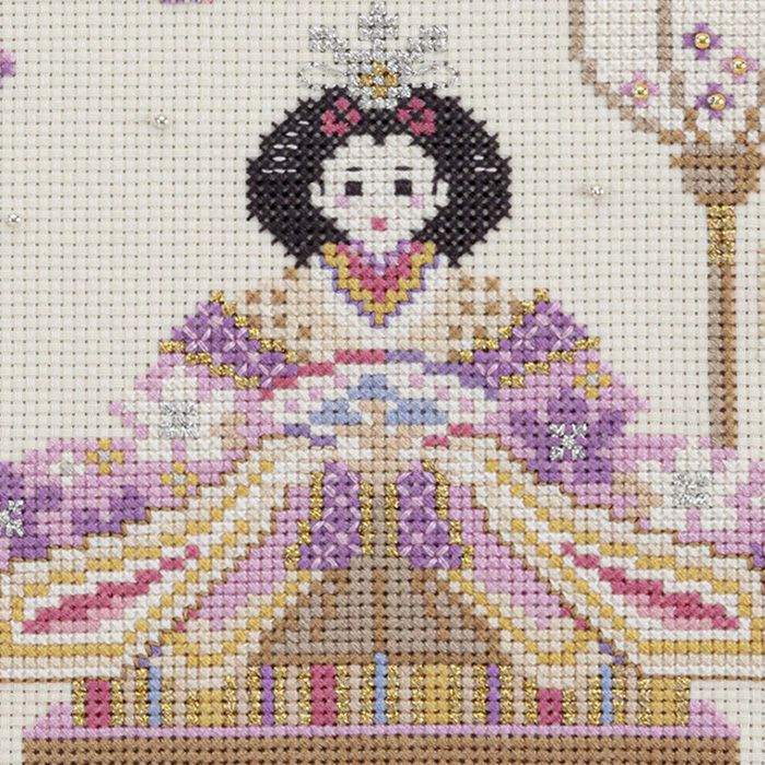 クロスステッチフレーム＜雛人形とつるし飾り＞ | リバティ 生地  