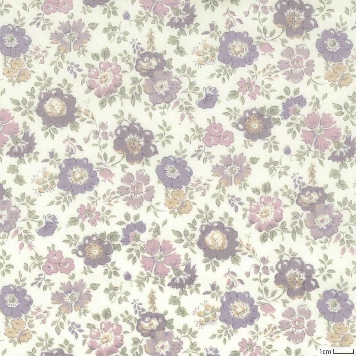 リバティプリント アロナ＜07GR＞生地 （ホビーラホビーレオリジナル  