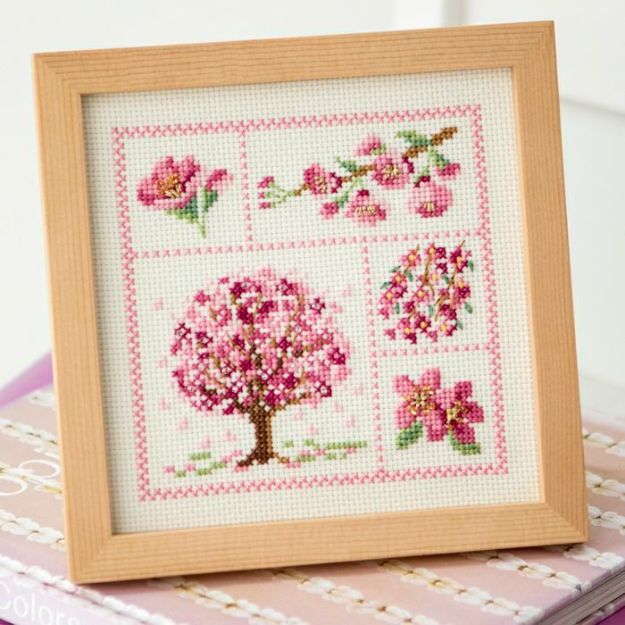 クロスステッチフレーム＜接吻＞ | リバティ 生地、編み物、刺繍