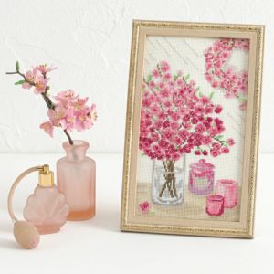クロスステッチフレーム＜Cherry blossoms＞