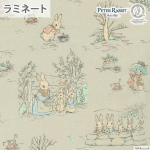 ラミネート ピーターラビット（TM）となかまたち＜01BE＞生地 ホビーラホビーレデザインコレクション