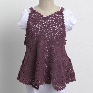 【完成品】モチーフベストKids＜ウールシェイプ11W＞