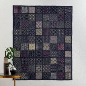 刺し子のサンプラークロス＜四角模様＞（刺し子糸なし）