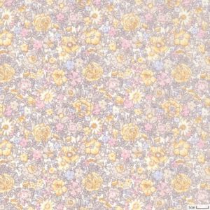 リバティプリント アメリ＜03GR＞生地 （ホビーラホビーレオリジナル）2024SS