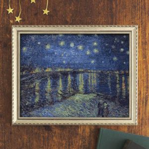 クロスステッチフレーム＜ローヌ川の星月夜＞