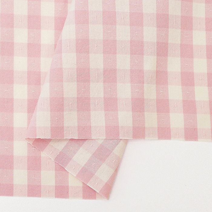 新潟見附産 ドビーギンガムチェック＜03GR＞生地 ホビーラホビーレ