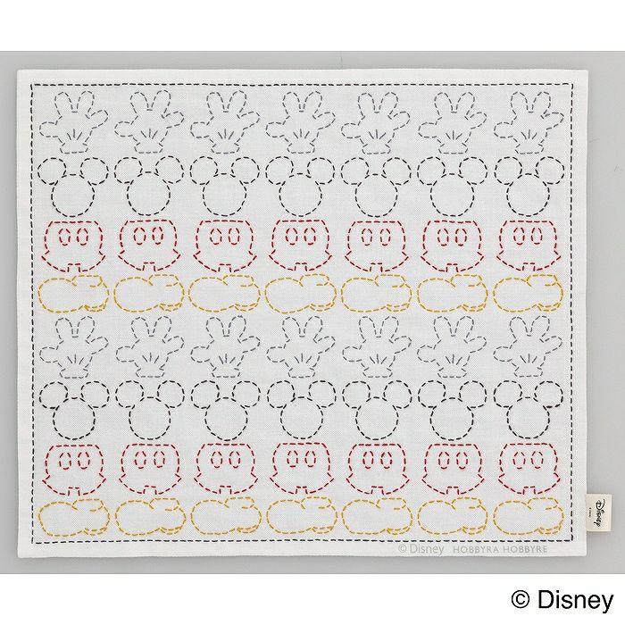 日本未発売　FDMTL ディズニー ミッキー ミッキーマウス　刺し子　ぬいぐるみ 日本未発売 FDMTL ディズニー ミッキー ミッキーマウス 刺し子