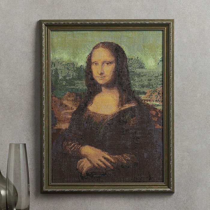 クロスステッチフレーム＜ゴッホの薔薇＞ | リバティ 生地、編み物