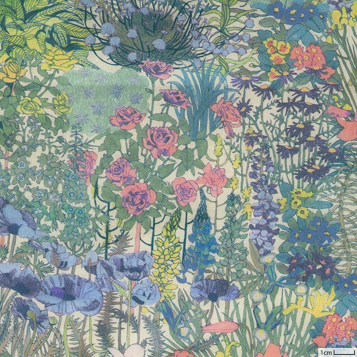 リバティプリント アリスズ・ガーデン＜24B＞生地 （ホビーラホビーレ  