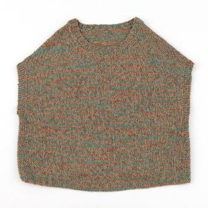 【レシピなし】オーバーベスト＜ジャングル43BR＞（編み物 材料セット）
