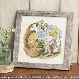クロスステッチフレーム＜Winnie the Pooh～一緒におはなし～＞