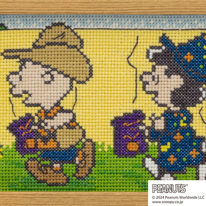 ホビーラホビーレ　クロスステッチ　PEANUTS HALLOWEEN 7/25予約】クロスステッチフレーム＜スヌーピーのハロウィン