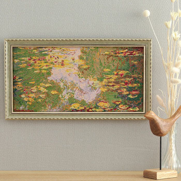 モネ　ブージヴァルの橋 装飾フレーム付き【贋作】 モネ ブージヴァルの橋 装飾フレーム付き【贋作】 【公式通販】