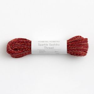Sparkle Sashiko Thread 刺し子糸 シャイニーレッド＜501＞