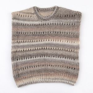 【レシピなし】ベスト＜ムーンライトキッス02BE＞（編み物 材料セット）